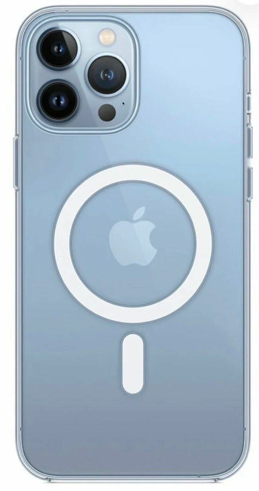 Чехол прозрачный силиконовый iPhone 13Pro Max с поддержкой Magsafe