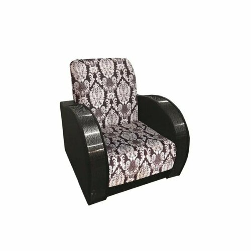 Кресло Антуан-1 SL - Вензель велюр Кожзам коричневый Венге шелк 21830₽