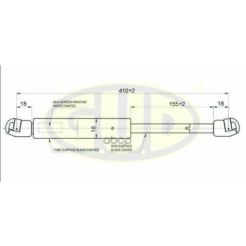 Амортизатор капота bmw x5 e70 0207- 390n l410155mm 988₽