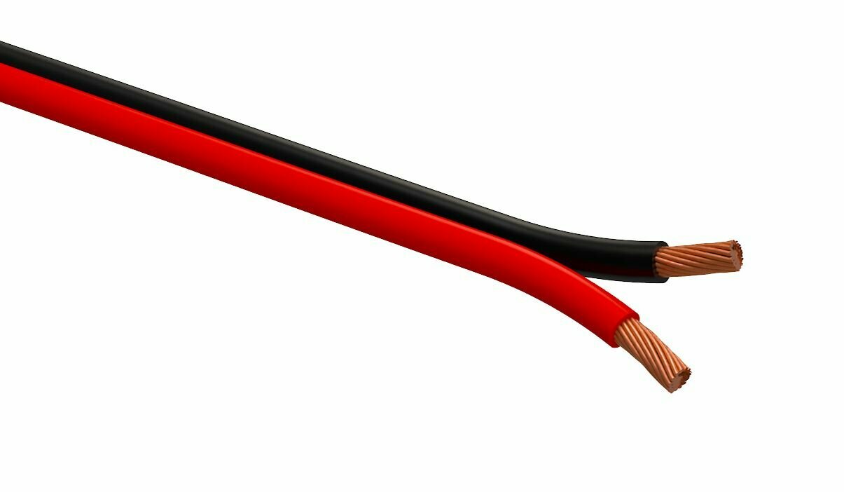 Акустический кабель ЭРА 2х1,00 мм2 красно-черный 10 м