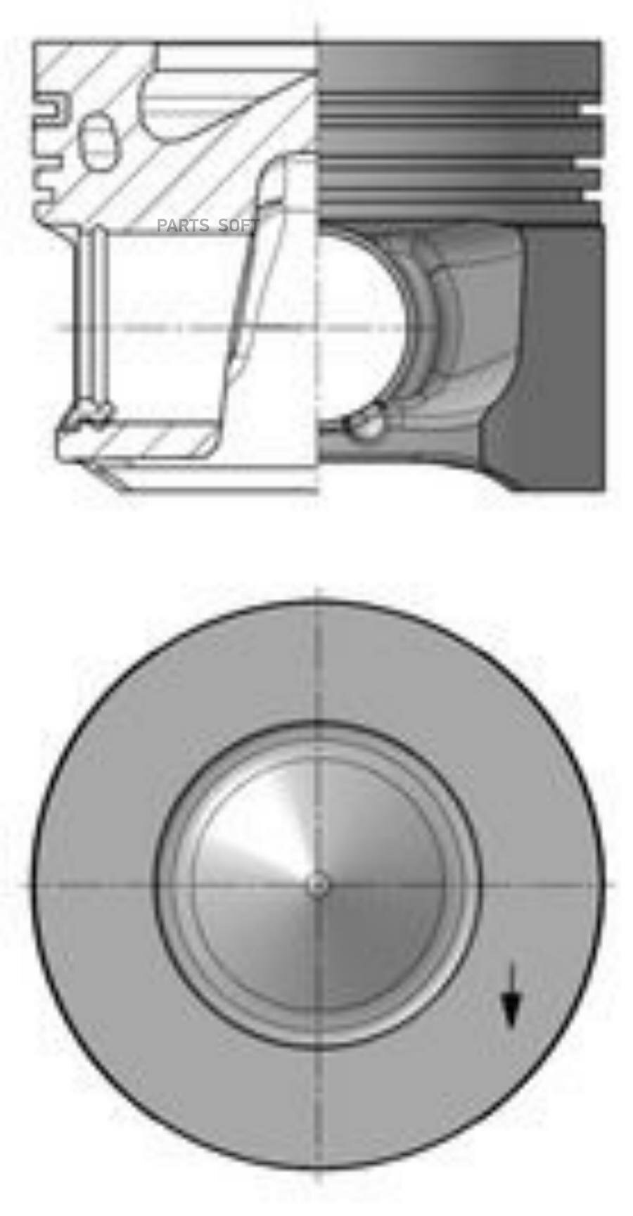 KOLBENSCHMIDT 41264600 Поршень комплект BMW 1(E87)/1(F20)/3(F30)/5(F10) 03- 2.0TD N47D20