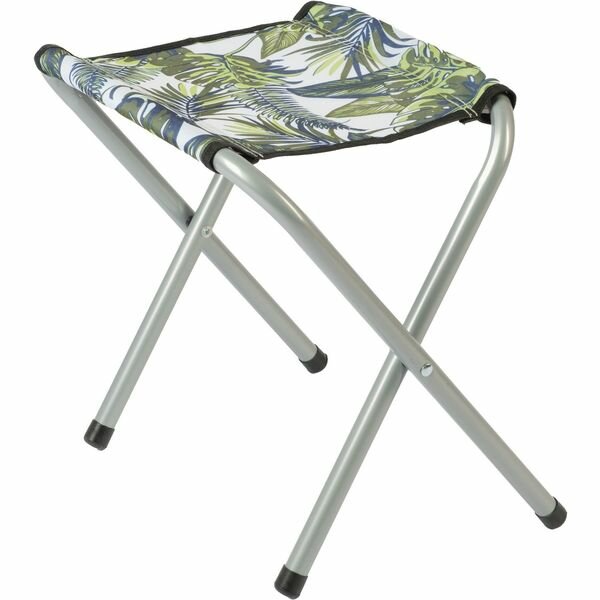 фото Табурет складной Weekemp Джангл 32х27см h36см, металл/полиэстер, рисунок: листья, OC00005-J