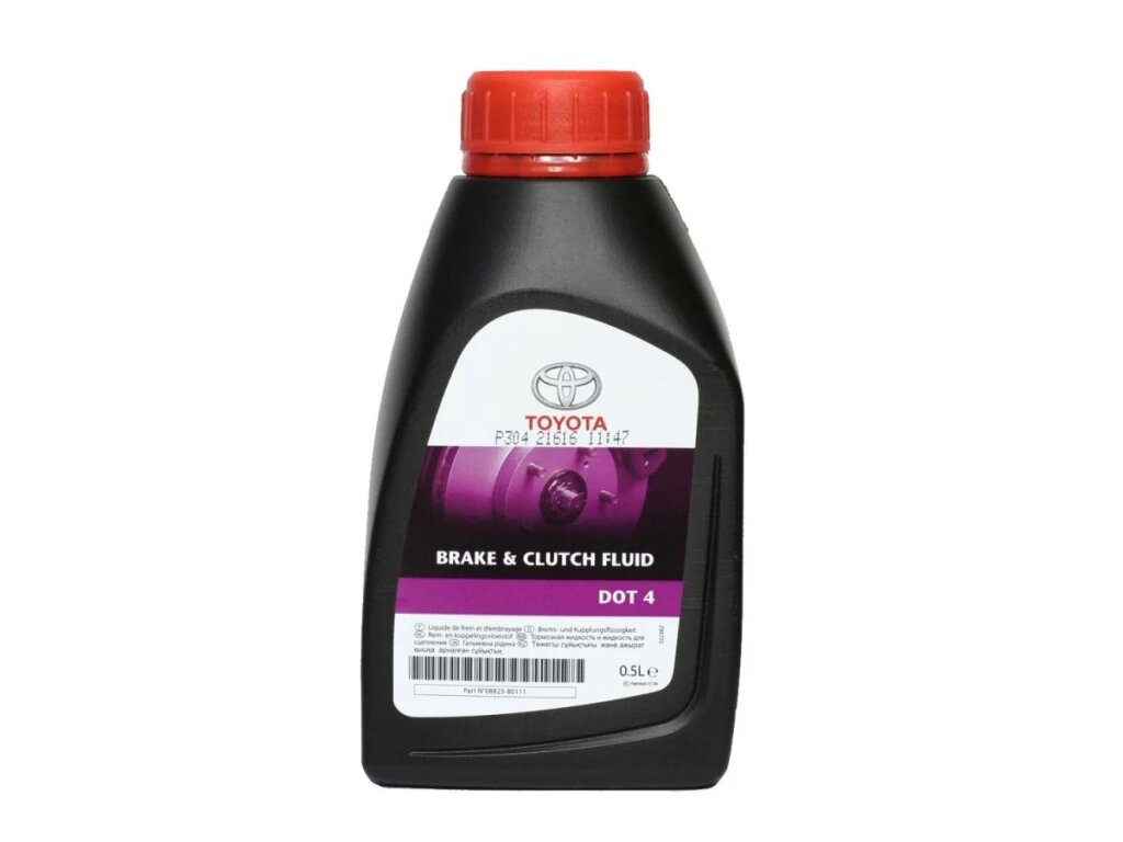 Тормозная жидкость Toyota Brake & Clutch Fluid DOT 4 Class 4 0,5 л