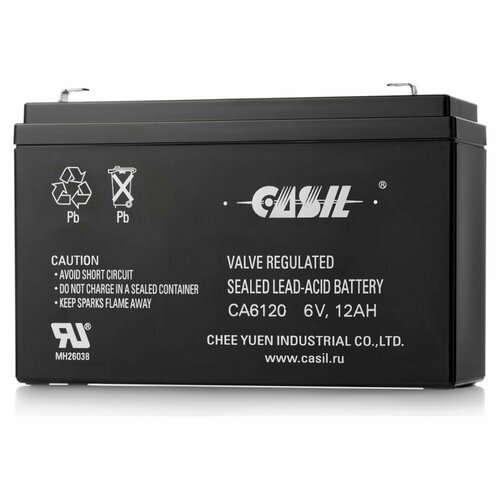 Аккумулятор свинцово-кислотный 6В 12Ah CA 6120 Casil