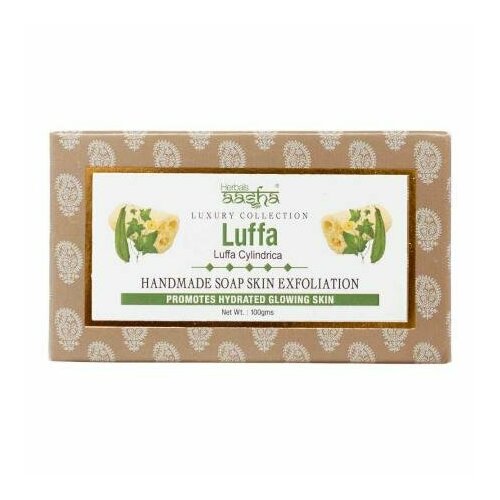 LUFFA Handmade Soap Skin Exfoliating, AASHA, SYNAA (люффа мыло ручной работы, отшелушивающее, ааша, синая), 100 г.