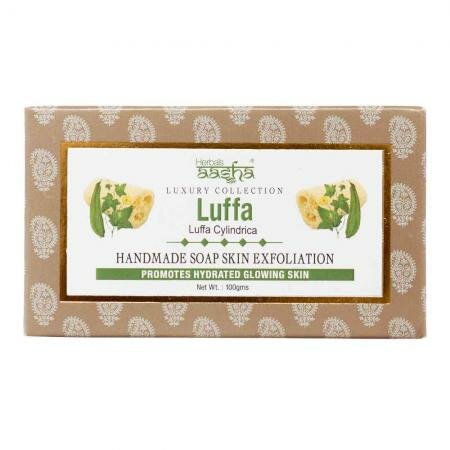 LUFFA Handmade Soap Skin Exfoliating, AASHA, SYNAA (люффа мыло ручной работы, отшелушивающее, ааша, синая), 100 г.