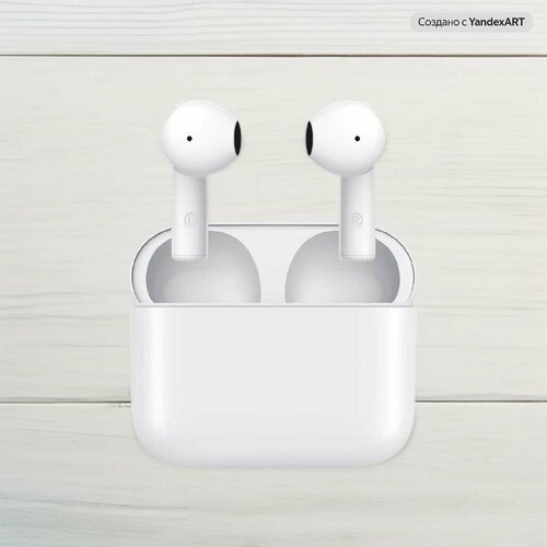 Наушники беспроводные Bluetooth TWS Buds 10 Белые 1993₽