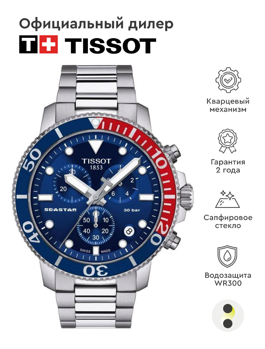 фото Мужские наручные часы Tissot Seastar T120.417.11.041.03