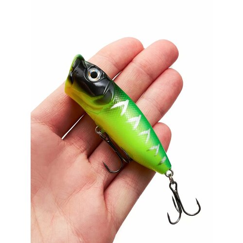 Поппер для рыбалки плавающий незацепляйка 11 г, 6,5 см