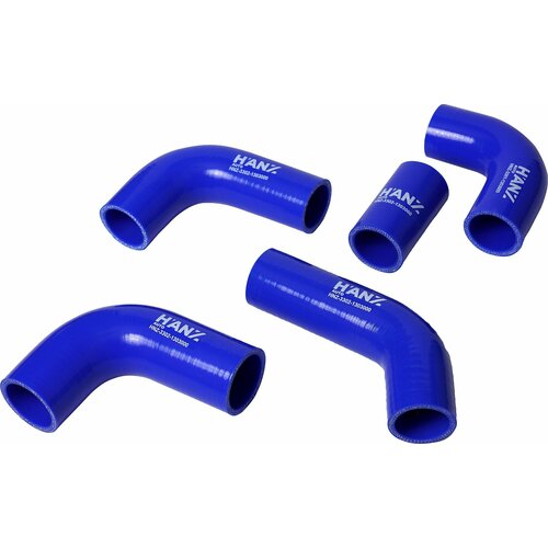 Патрубки радиатора 3302 дв.406 (к-т 5шт) (армированный силикон) A-RUS АР215