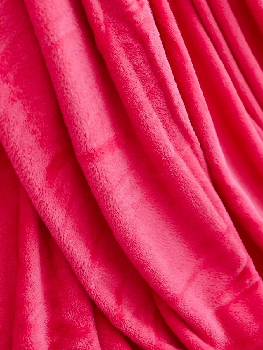 Плед 150х200 плюшевый на диван однотонный — фото 1