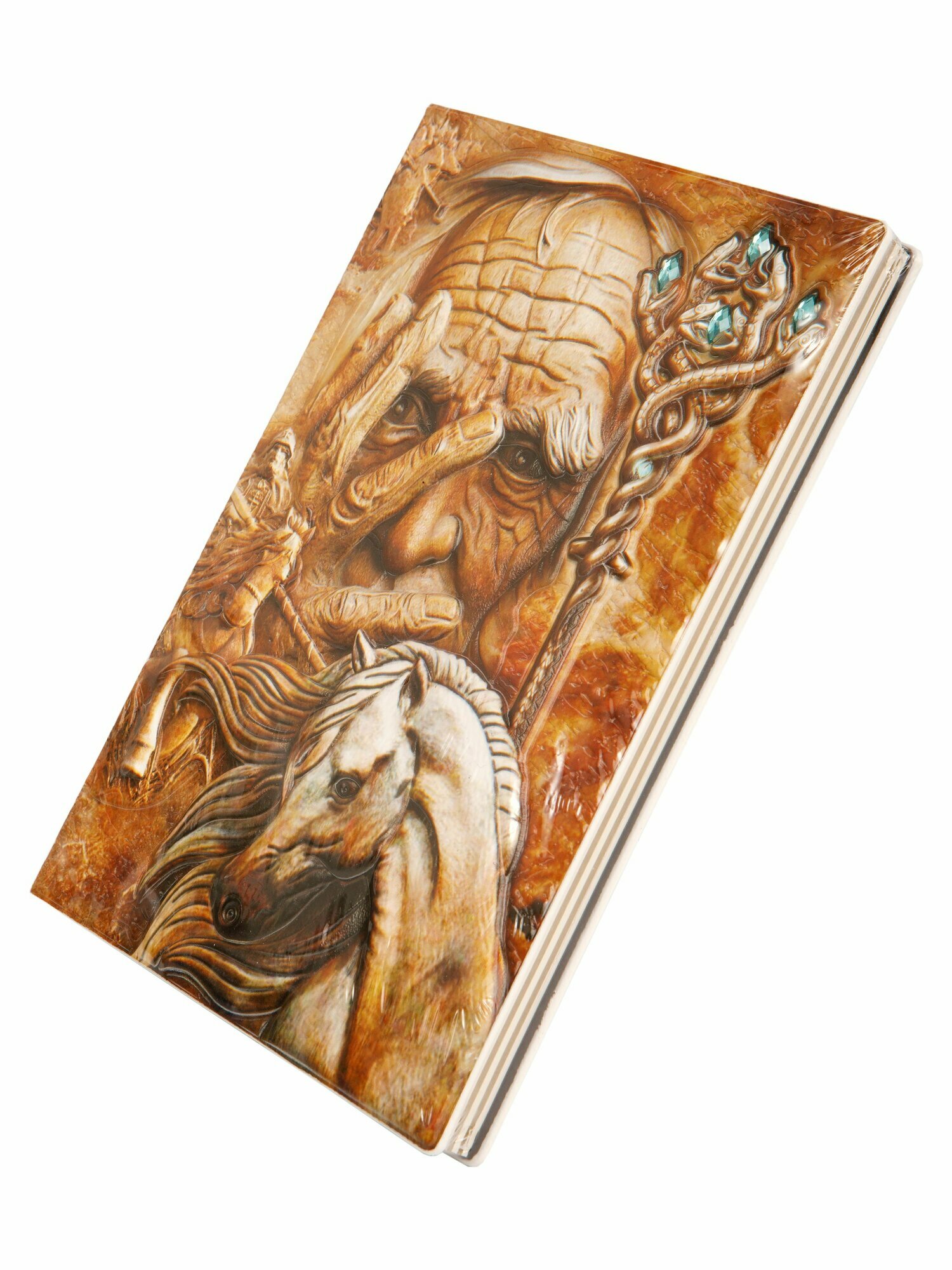 Sweethorse / Блокнот старик, А5, в линейку, натуральная кожа