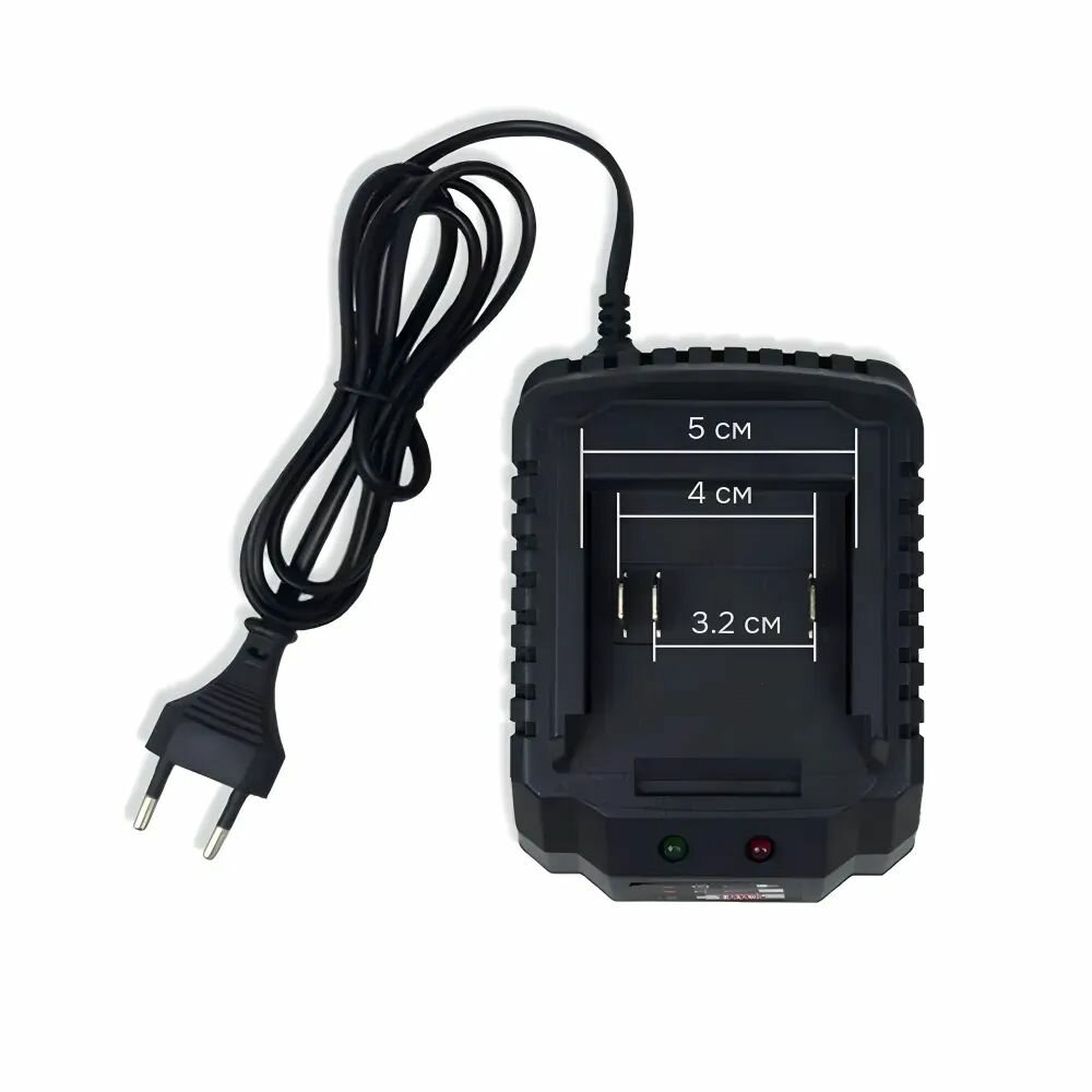 Зарядное устройство для Li-Ion аккумуляторов 2 слота 1A чёрное