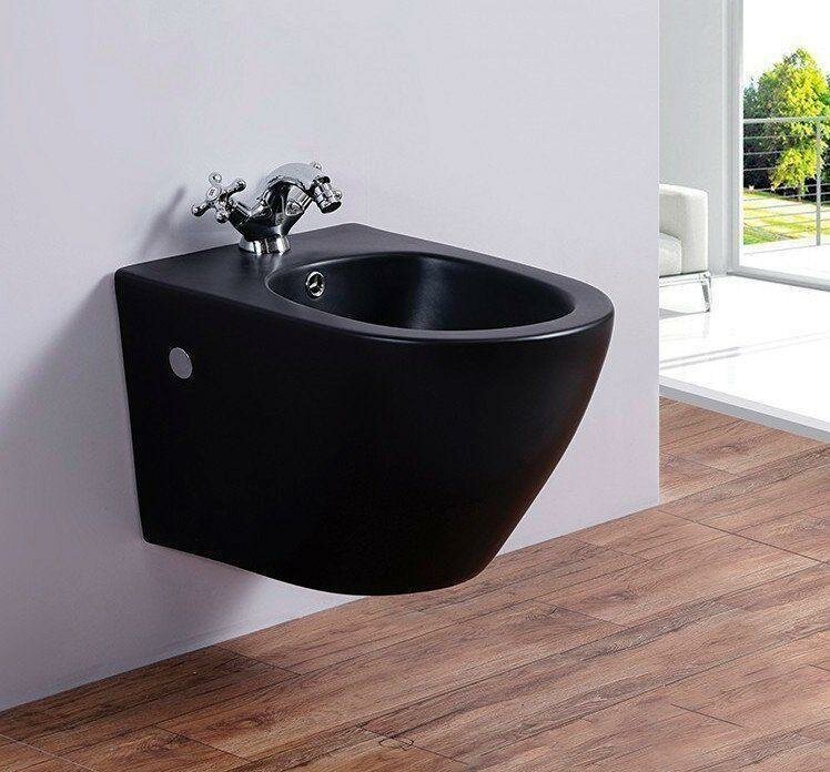 фото Биде подвесное Esbano Lirio ESVBLIRIBM черное матовое