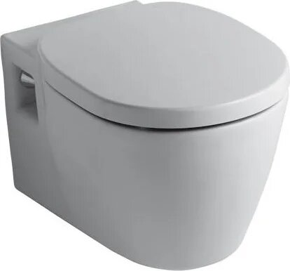 Ideal Standard W941102 Connect Комплект 2 в 1: унитаз подвесной E803501 + крышка-сиденье E712701 SoftClose, Euro White (евробелый)
