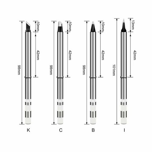 Электрический паяльник RONGUAN RGS65 GD300 синий 65 Вт 4Tip 1187₽
