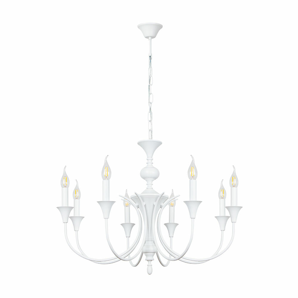 Подвесная люстра Arte Lamp COLLINETTA A4094LM-8WH / E14 / 40 Вт / белый
