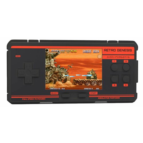 Retro Genesis Port 3000 черно-красная 10 эмуляторов 4000игр 30 экран IPS SD-карта сохранения 4390₽