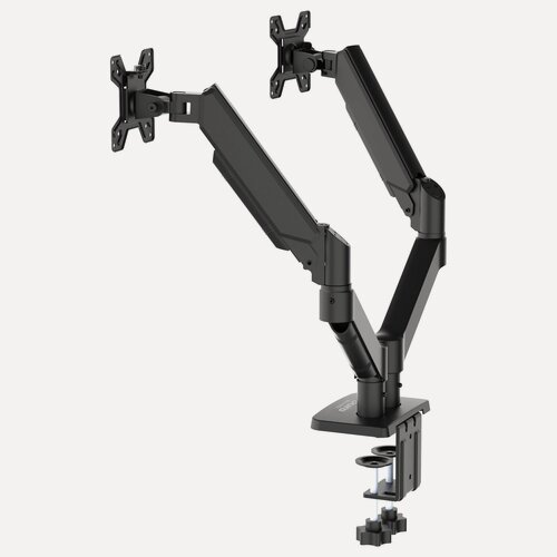 Изображение товара Кронштейн для мониторов ЖК Buro BU-M12 черный 17"-32" макс.10кг крепление к столешнице поворот и нак