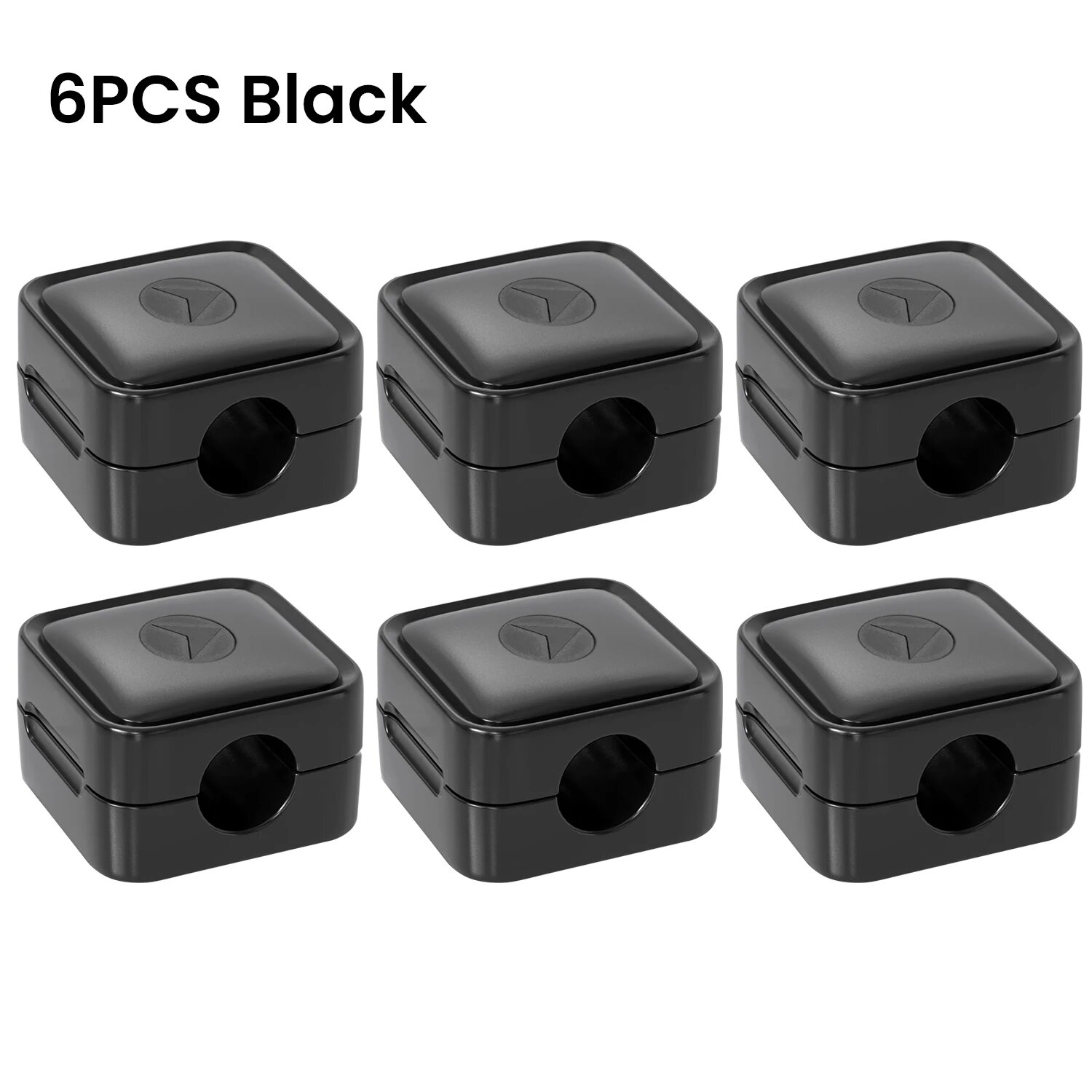 1/3/6 шт магнитные зажимы для кабеля Black 6PCS