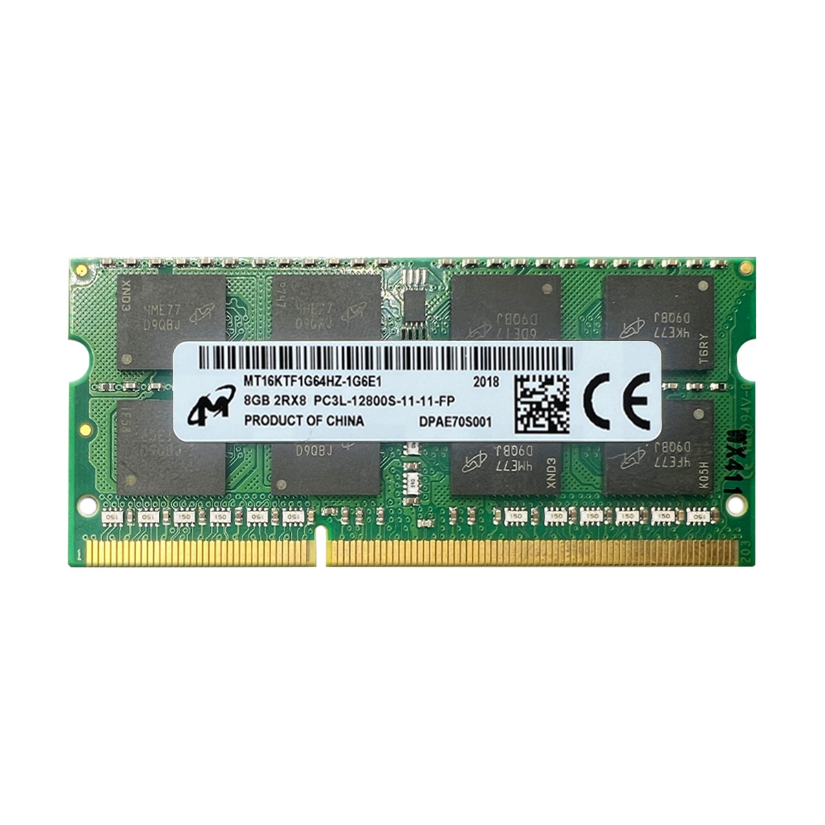 Micron DDR3L 8GB 1600MHz Ноутбук Оперативная память SODIMM RAM PC3L 12800s 1.35v — фото 1