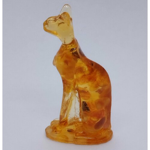 Янтарная фигурка Котёнок 12 грамм