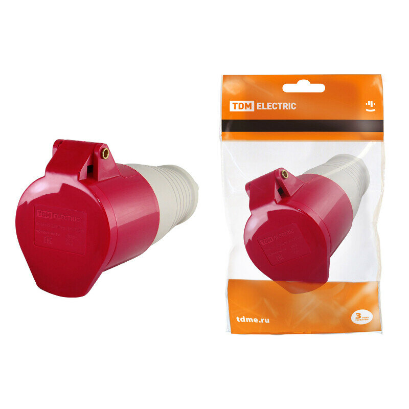 Розетка переносная TDM 225 3Р+РЕ+N 32А 380В IP44