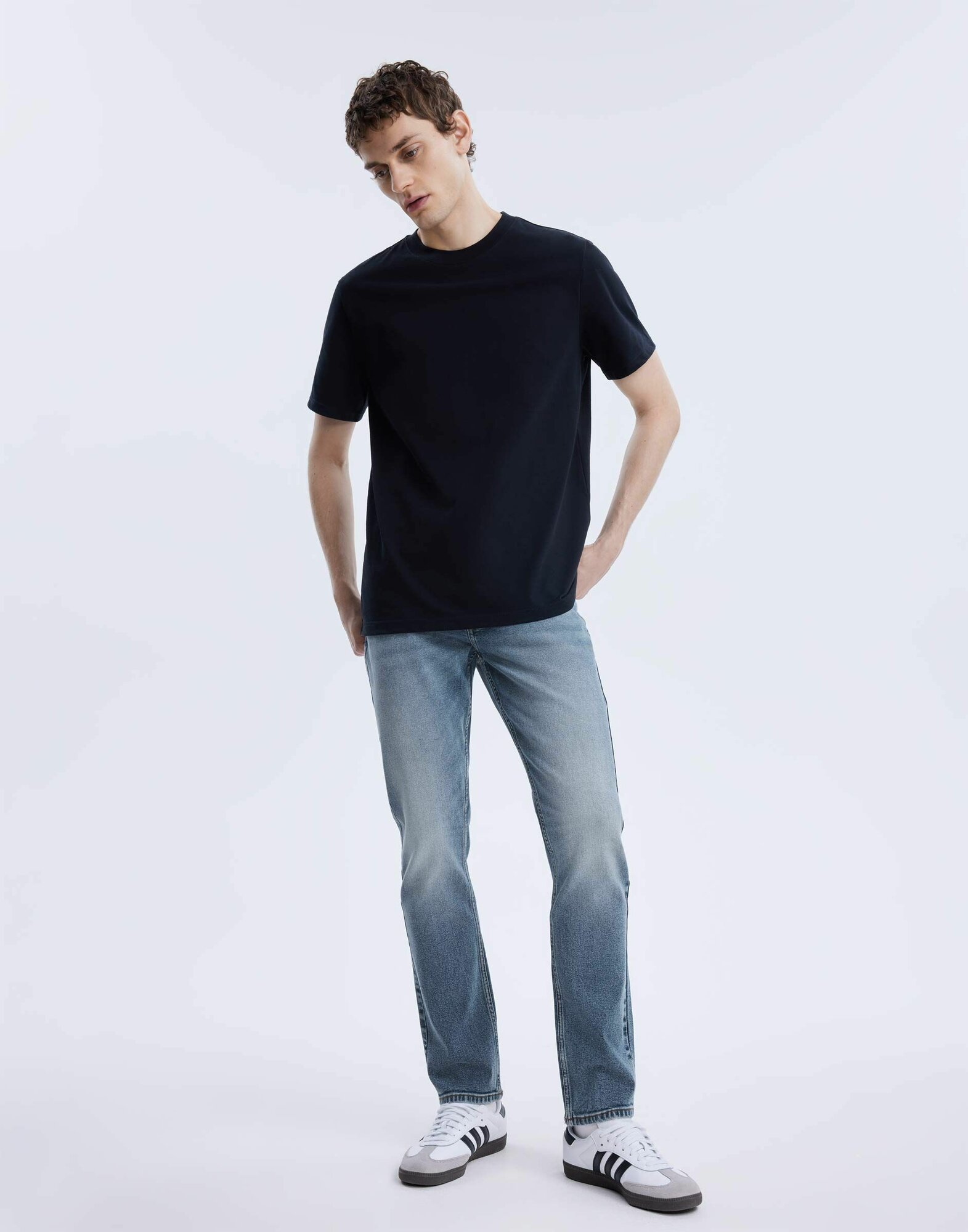 Джинсы дудочки Gloria Jeans, размер 54/182, синий