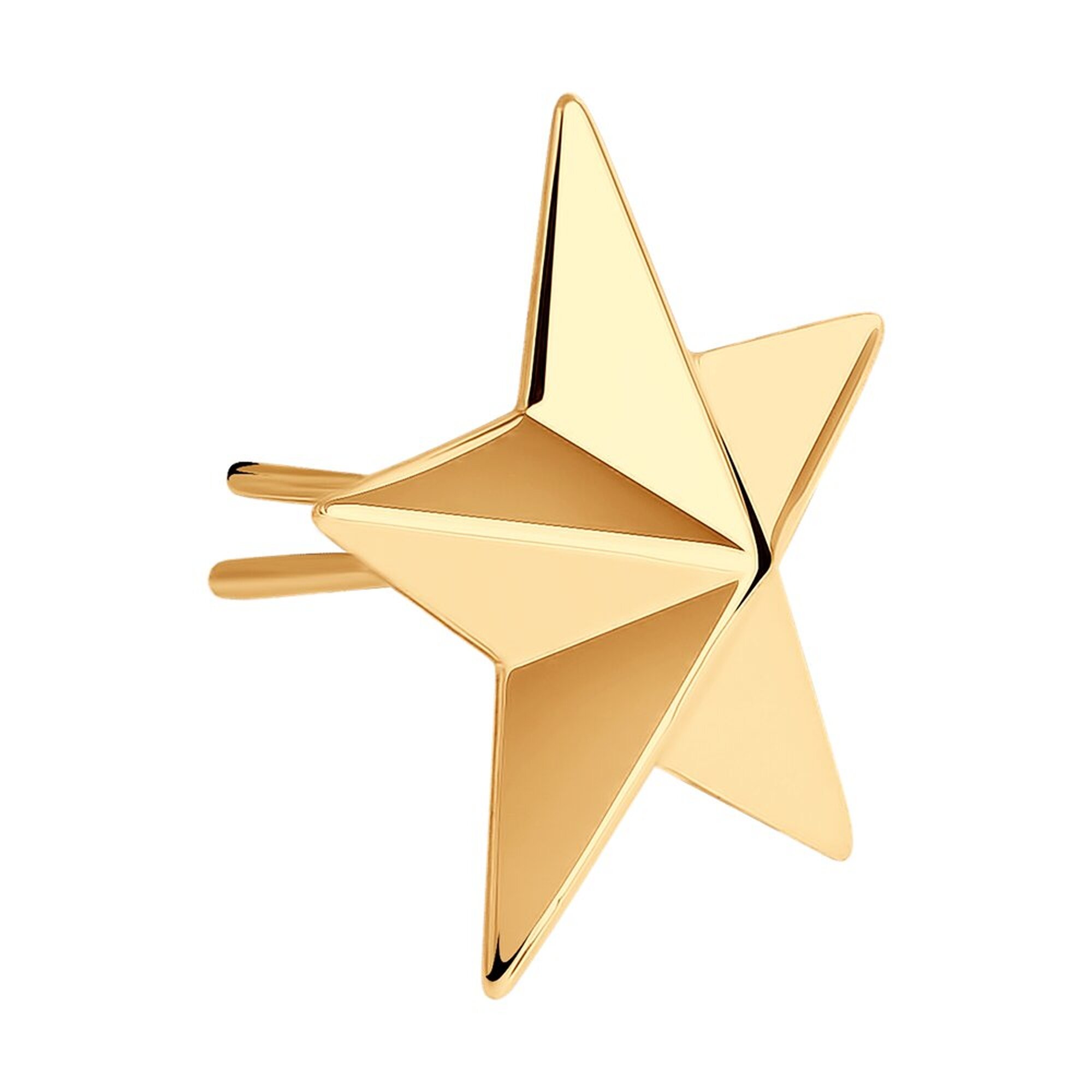 Знак различия ВС Diamant online, красное золото, 585 проба, , золотистый — фото 1