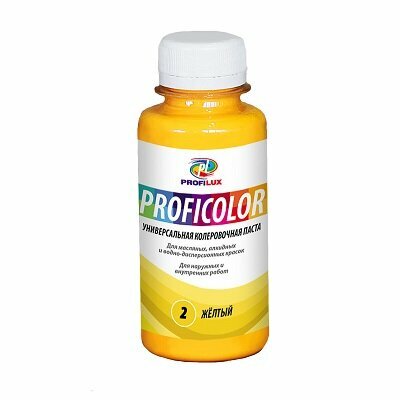 Паста Колеровочная Proficolor Лимонный 100мл Универсальная для Всех Видов Красок и Штукатурок.*