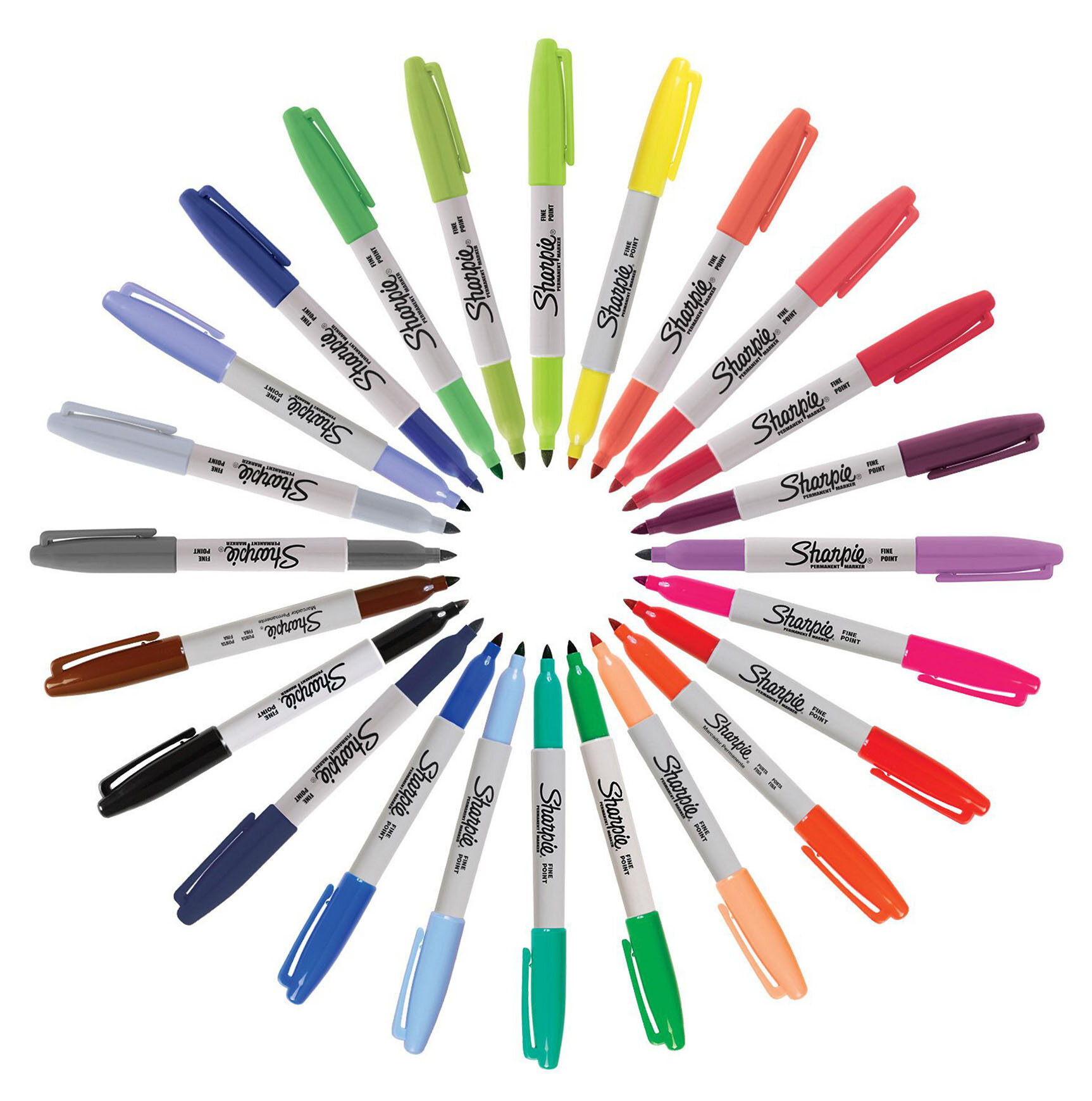 Набор маркеров перманентных SHARPIE (США) 24 цвета "Fine.Cosmic Colour"