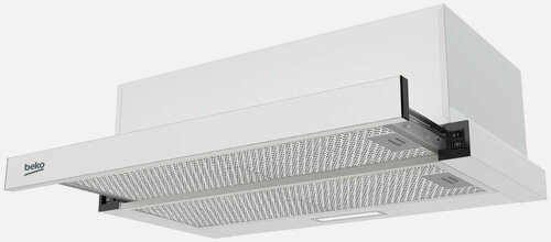 Изображение товара Вытяжка Beko BHNT613R4CW, 3 скорости, механическое управление, белый