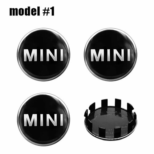 4 шт 56 мм крышки центральной ступицы колес автомобиля значок аксессуары для Mini Cooper One S JCW R56 R50 R53 R55 R57 R60 F54 F55 F56 56mmYT MINI Model 1 702₽