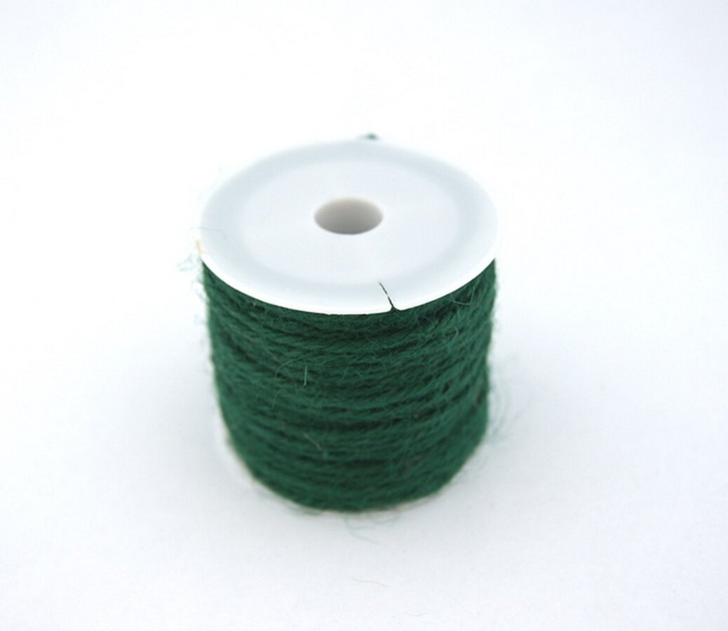 Шнур Н-50 100%лен, 9м± 5см, цвет зеленый, уп. 2 шт