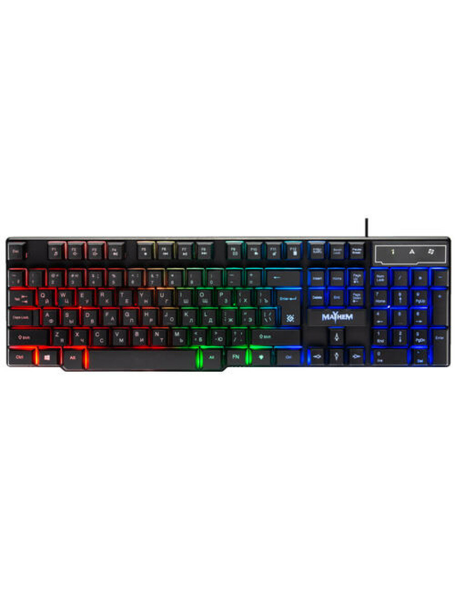 Клавиатура DEFENDER Mayhem GK-360DL, USB, черный [45360] - фото №1