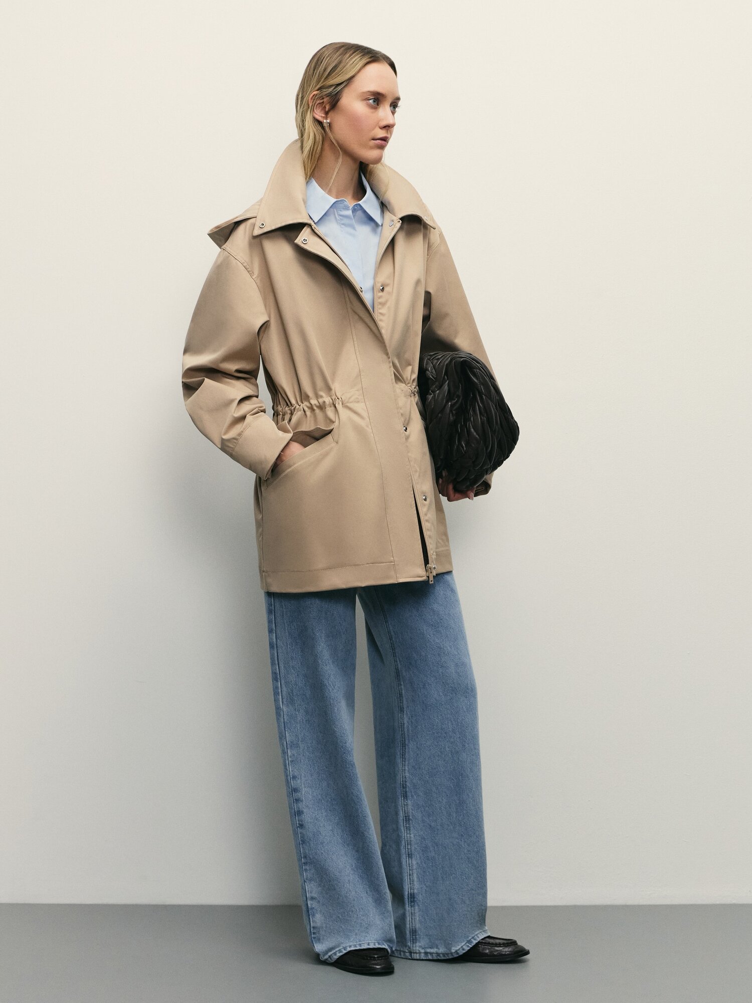 Куртка Zarina, размер 2XL (RU 52), бежевый — фото 1