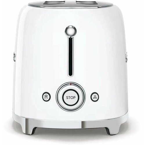 Тостер SMEG TSF02WHEU, белого цвета, механическое управление