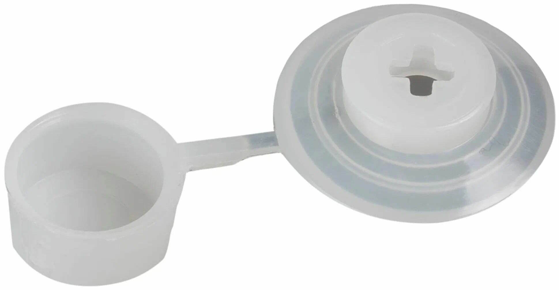 Шайба кровельная с колпачком пластмассовая  декоративная  цвет бесцветная 