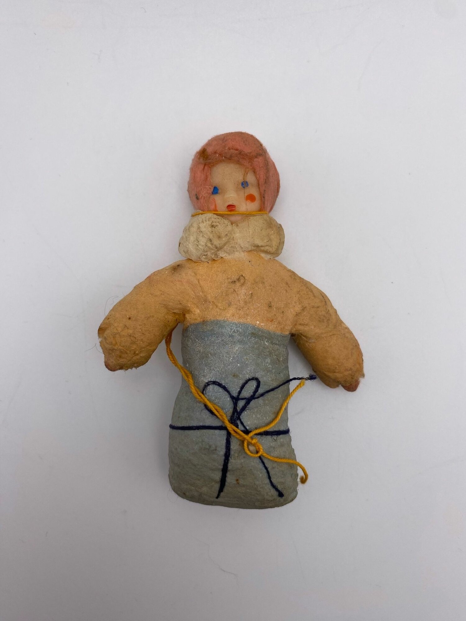 Ватная елочная игрушка "Укутыш" СССР. Лицо пластик. Ватная игрушка. Отличное состояние! Длина: 9см.