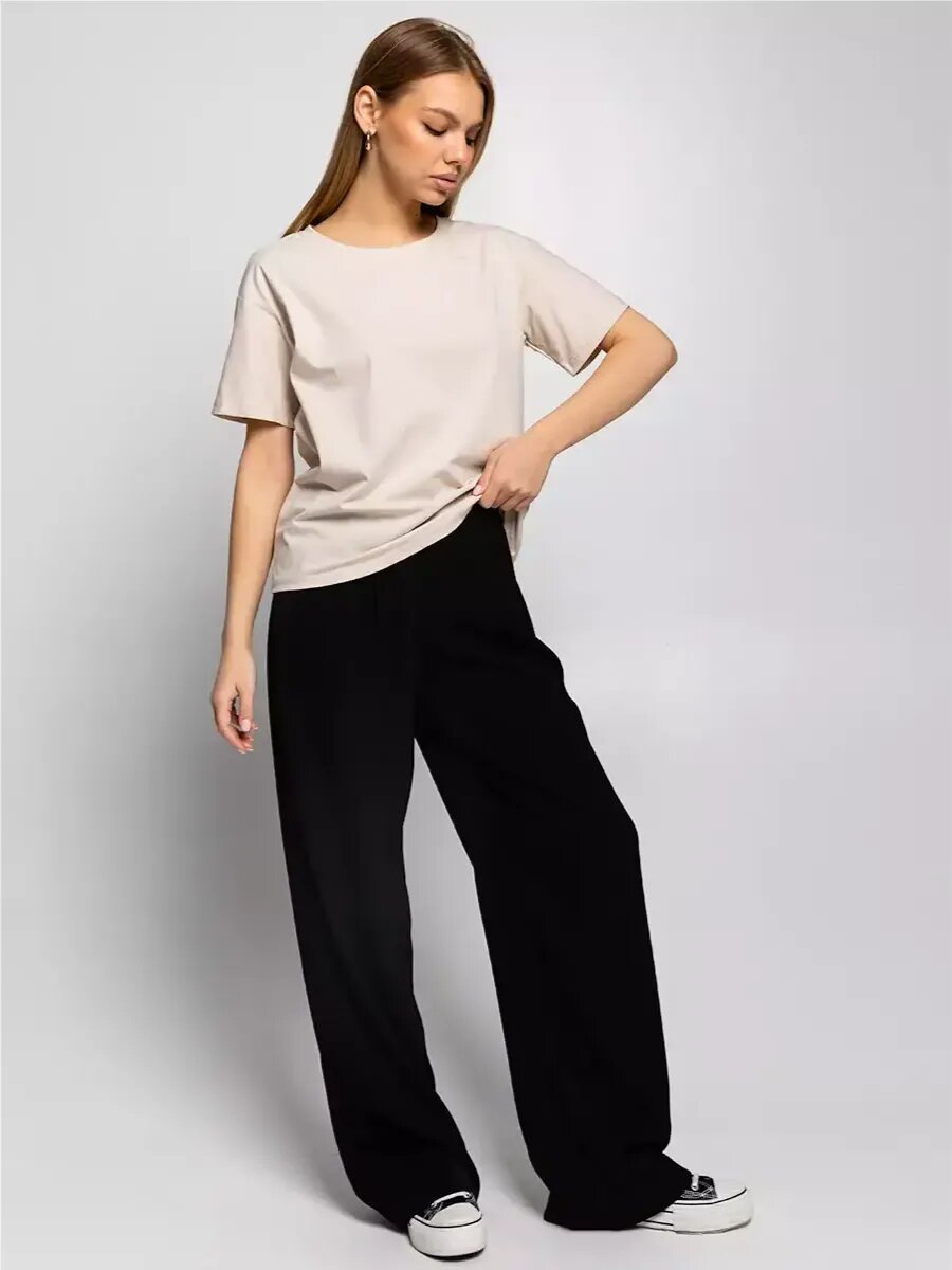 Футболка DommoD, размер 44-46, бежевый — фото 1