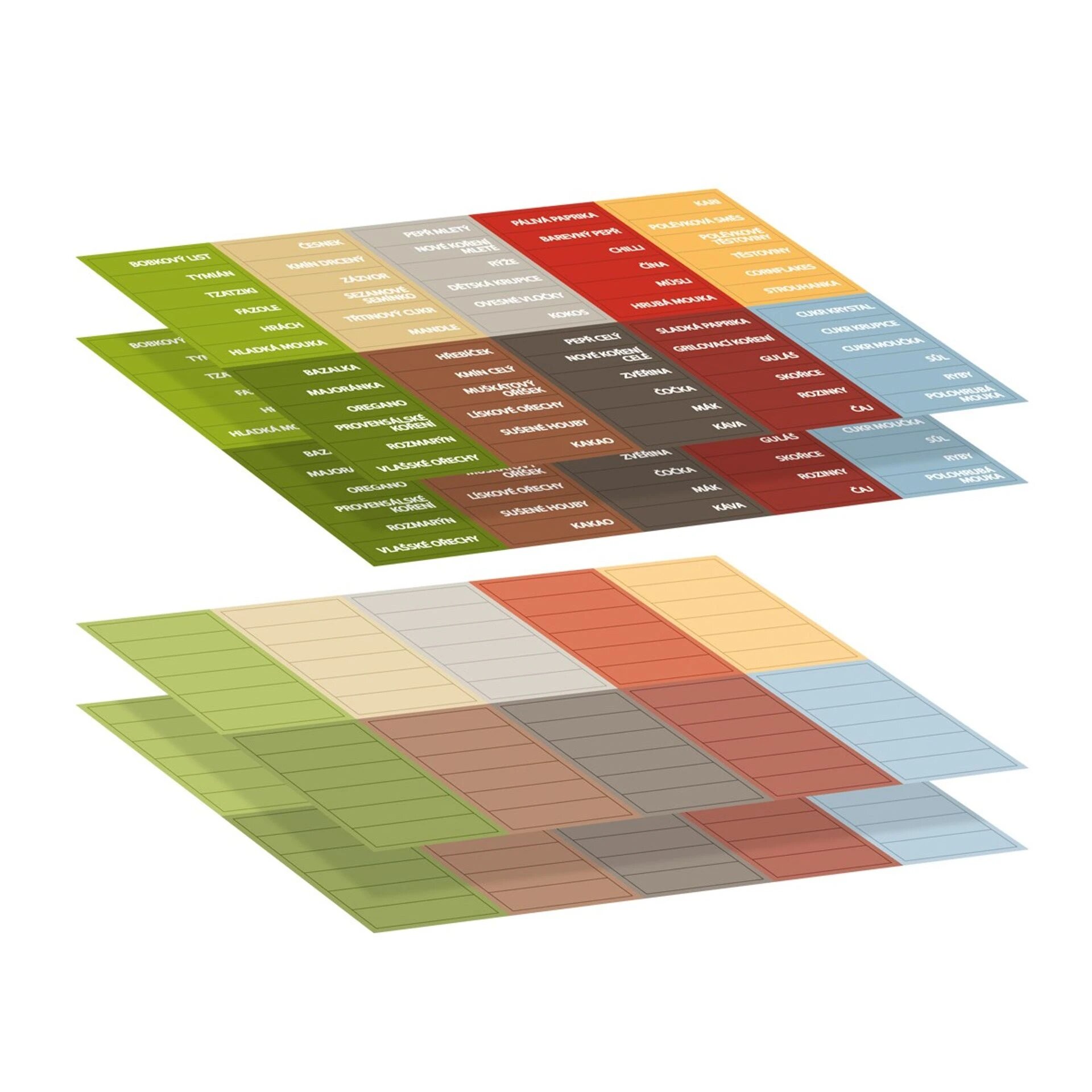 Этикетка на банку, бутылку - самоклеющиеся Tescoma 4FOOD,4 листа