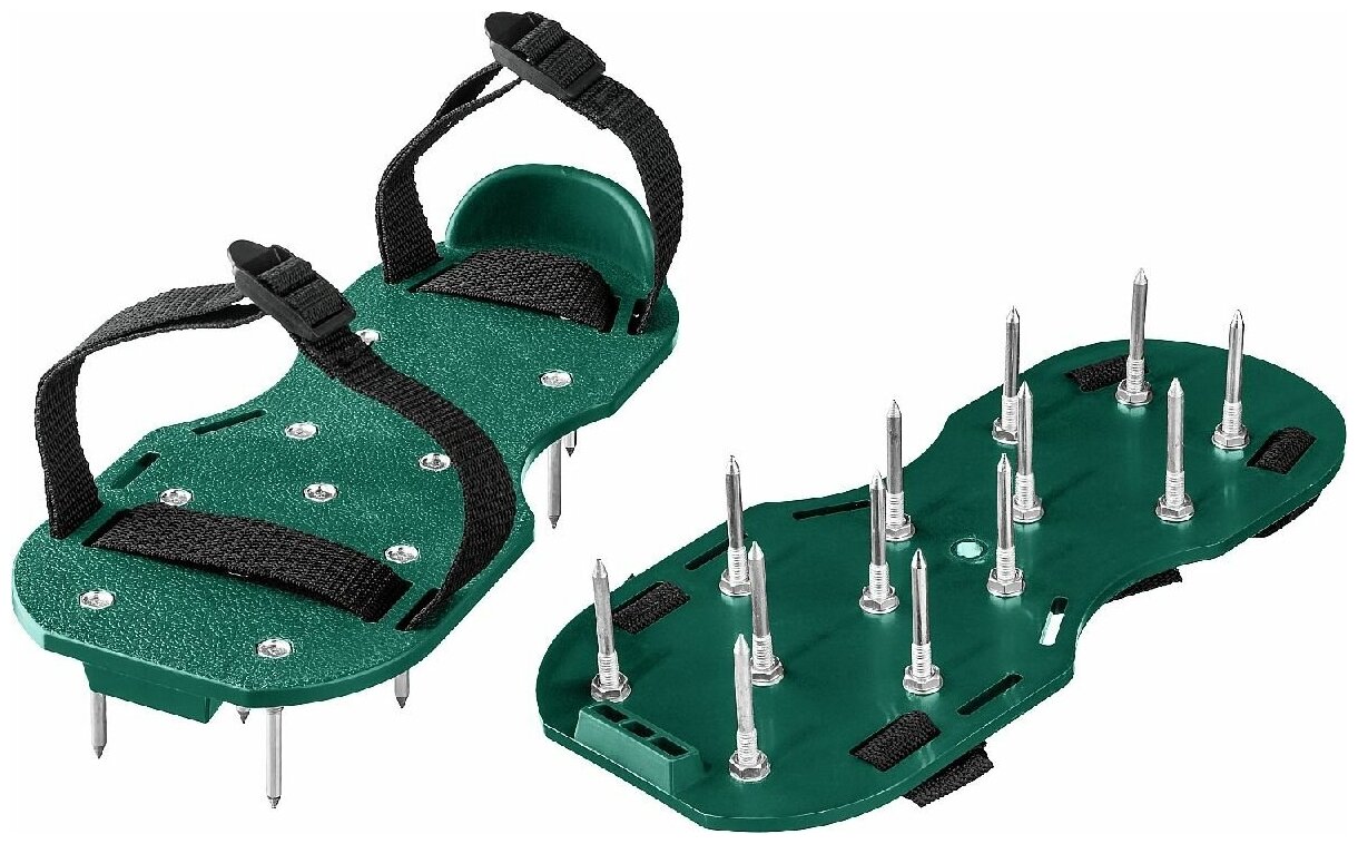 Аэратор ножной GRINDA GA-26 для газона 26 стальных шипов длиной 50 мм (422111)