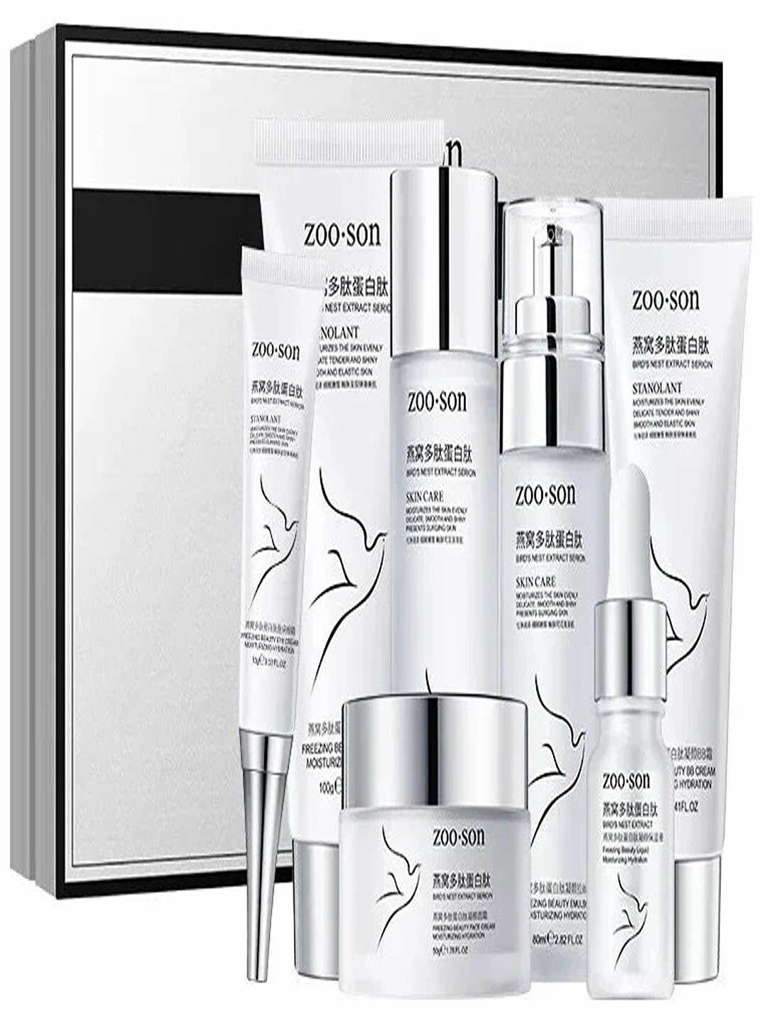 Набор для ухода Zoo Son "Ласточкино гнездо", массажный ролик и 6 продуктов — фото 1