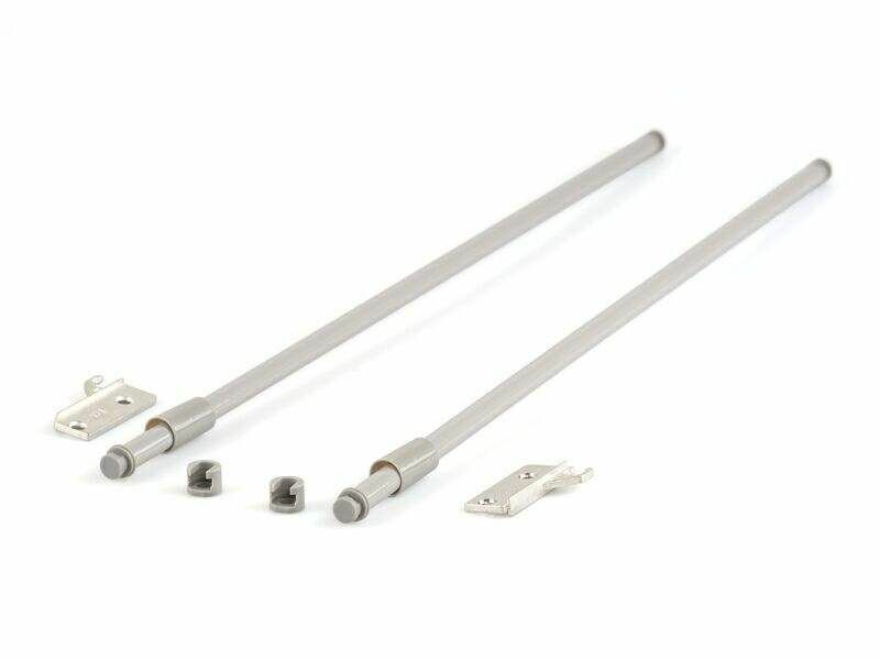 Рейлинг продольный Firmax глубина 500 мм серый (2 рейлинга + 2 крепления)