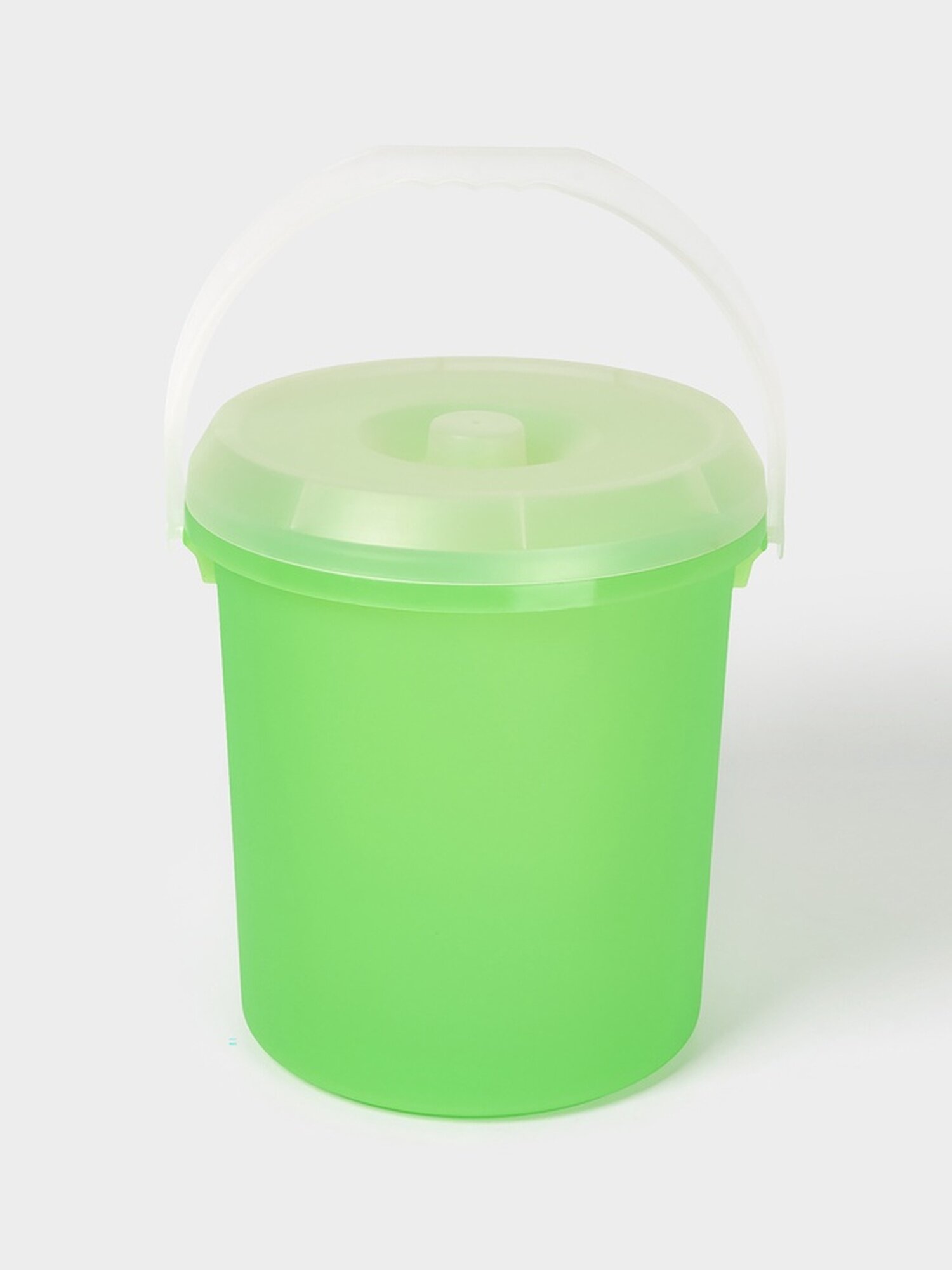 Ведро с крышкой Darel Plastic объем 20 л пластик цвет микс