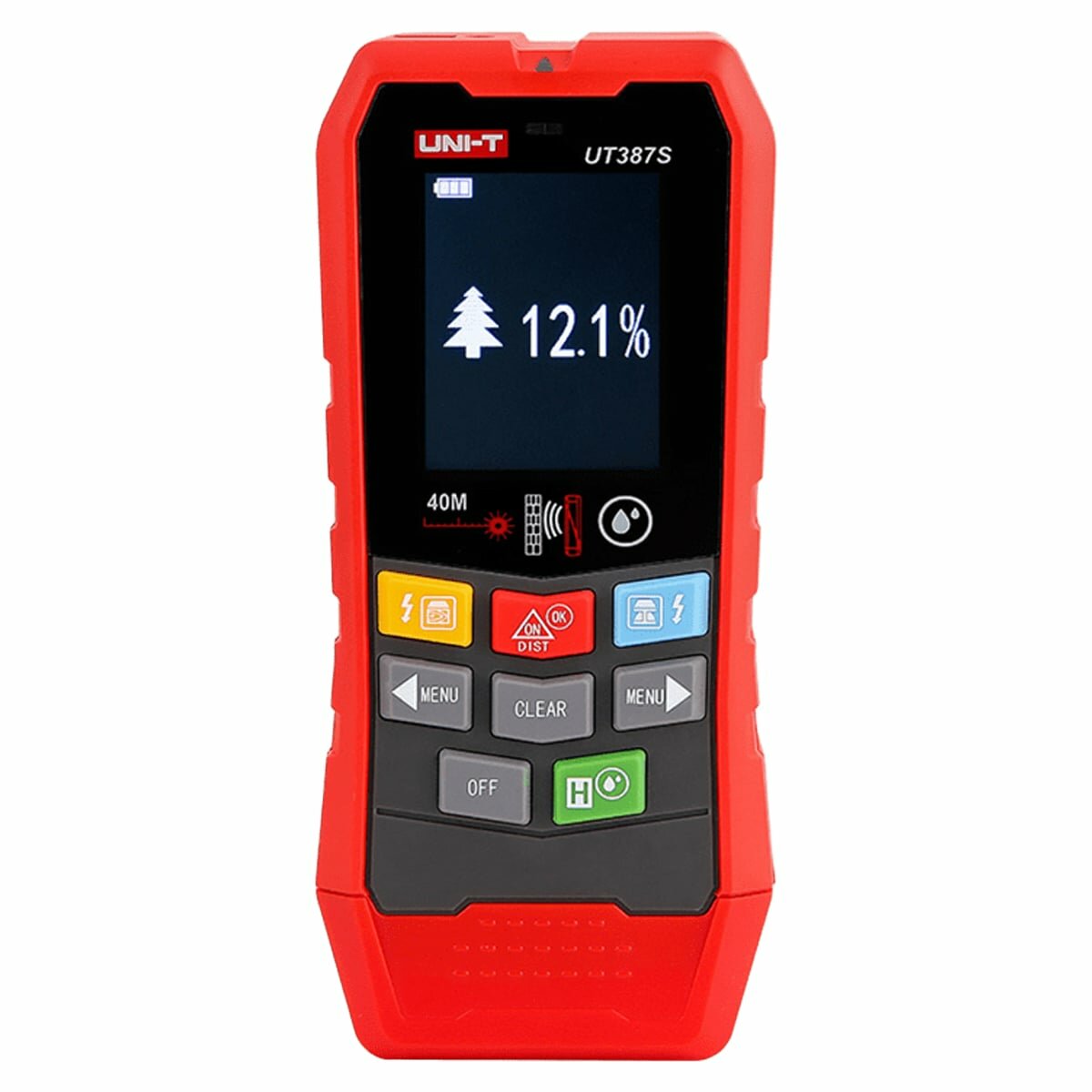 UNI-T UT387S Детектор скрытой проводки с лазерной рулеткой и влагомером древесины