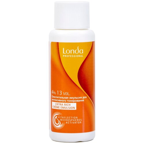 Londa Professional Londacolor Окислительная эмульсия для интенсивного тонирования Extra Rich Creme Emulsion 4 %, 60 мл, 77 г осветлитель для волос londa professional окислительная эмульсия londacolor 1 9%