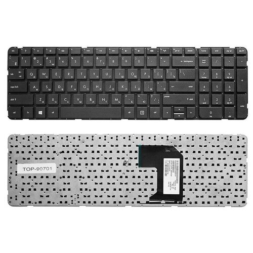 Клавиатура для ноутбука HP Pavilion G7-2000 G7-2100 G7-2200 Series Плоский Enter Черная без рамки PN MP-11N13US-920 1344₽