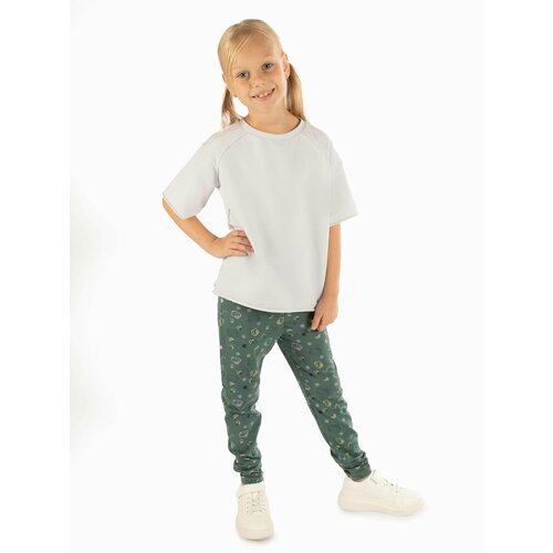 фото Брюки , размер 36, зеленый the rabbit family