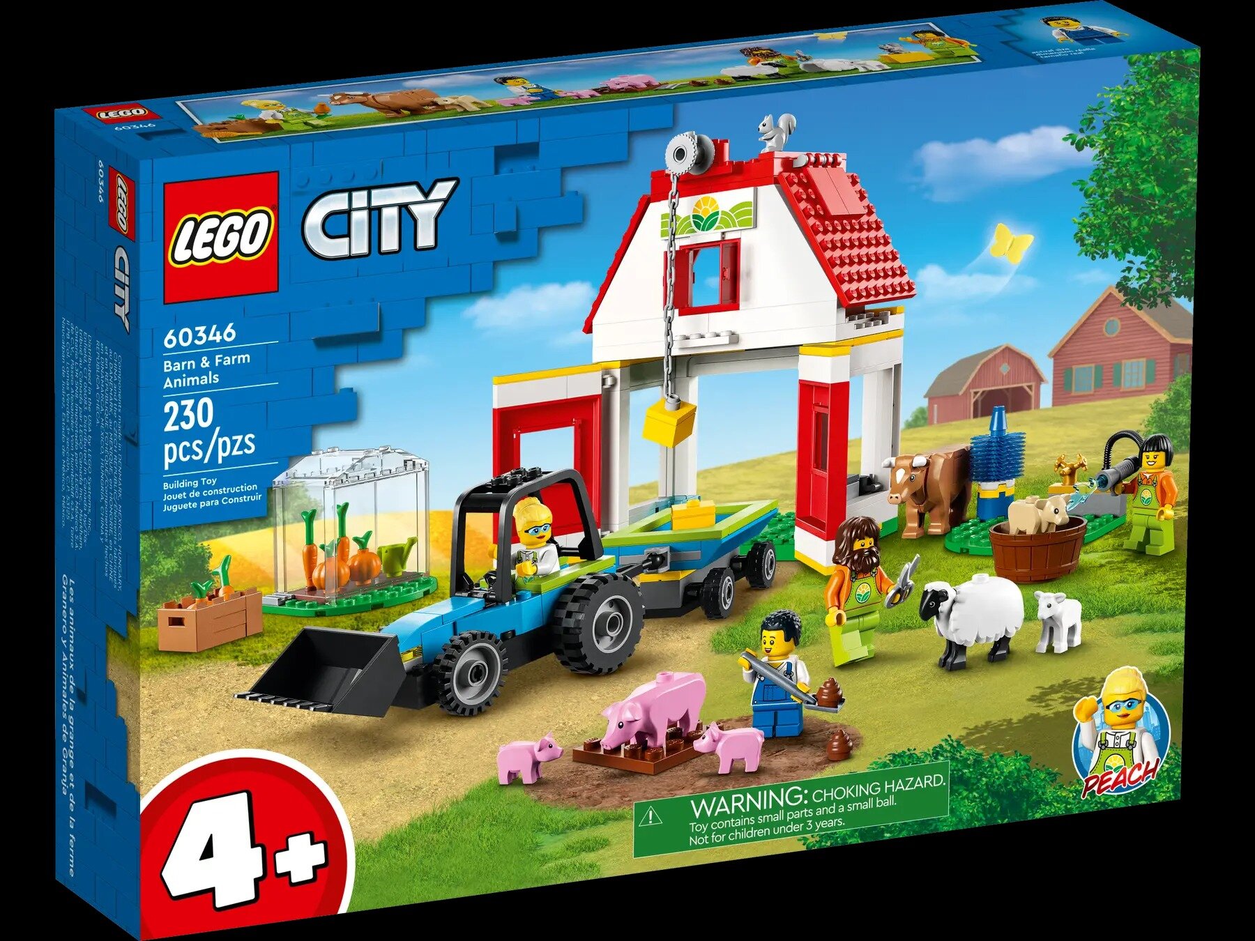 Конструктор LEGO Конструктор LEGO CITY Ферма и амбар с животными, 230 дет.